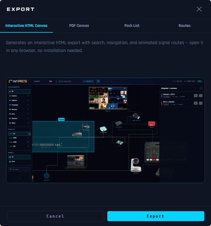 Interactive HTML Canvas tab