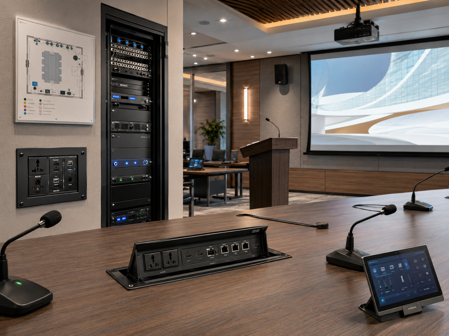 Conference rooms illustration